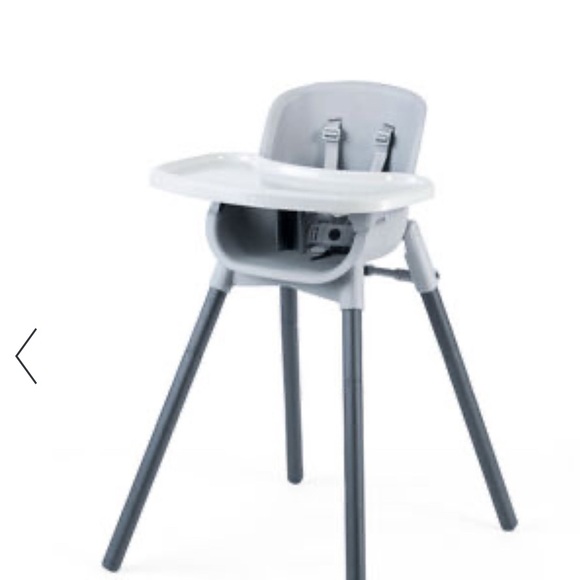 Chicco Zest Sea salt Gray Folding High Chair with Tray - Picture 1 of 8